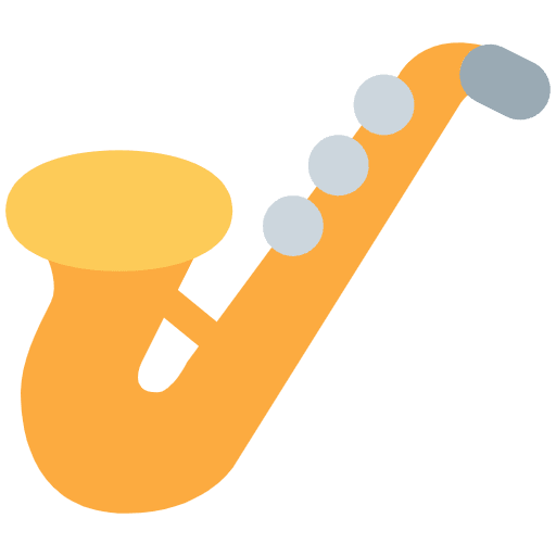 Saxophone Emoji from Twemoji Emoji Set