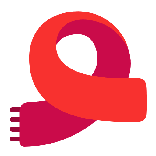 Scarf Flat Emoji from Fluent Emoji Flat Set