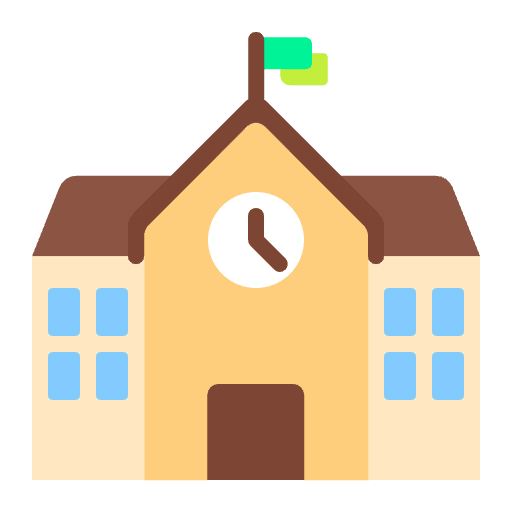 School Flat Emoji from Fluent Emoji Flat Set