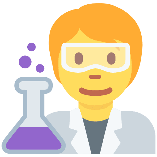 Scientist Element from Twemoji Emoji Set