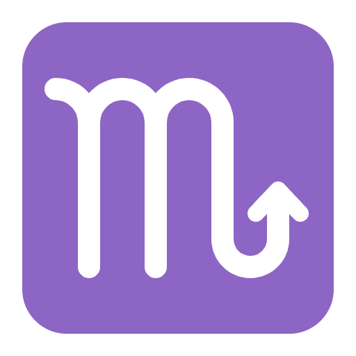 Scorpio Flat Emoji from Fluent Emoji Flat Set