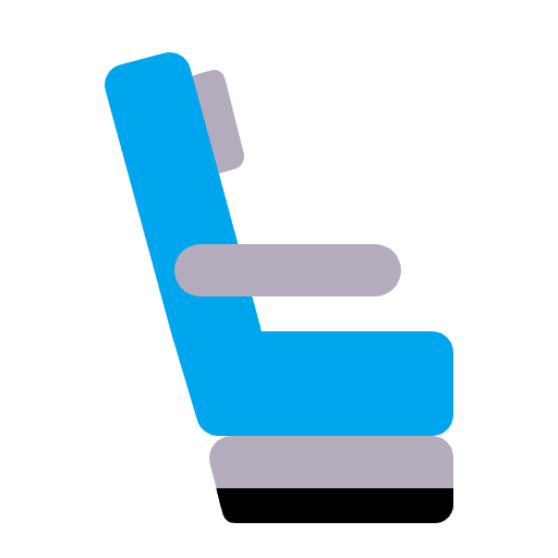 Seat Flat Emoji from Fluent Emoji Flat Set