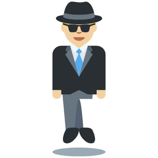 Secret Agent Emoji from Twemoji Set