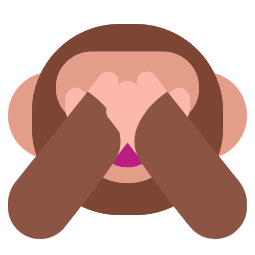 See No Evil Monkey Flat Element from Fluent Emoji Flat Set