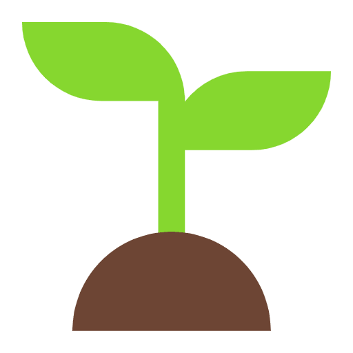 Seedling Flat Emoji from Fluent Emoji Flat Set