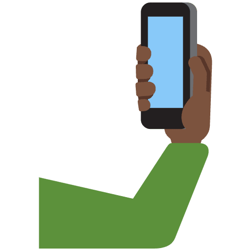 Selfie Dark Skin Tone Emoji from Twemoji Emoji Set