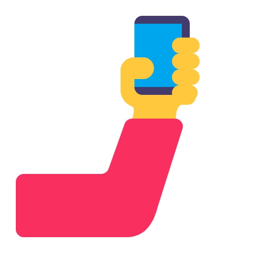 Selfie Flat Default Emoji from Fluent Emoji Flat Set