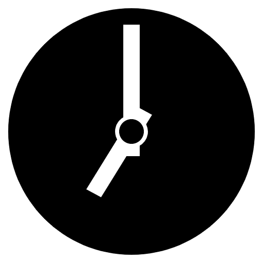 Seven O’clock Emoji from EmojiTwo Black Set
