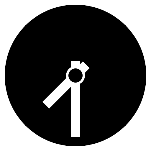 Seven Thirty Emoji from EmojiTwo Black Set