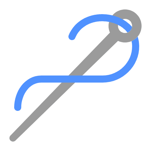 Sewing Needle Flat Emoji from Fluent Emoji Flat Set