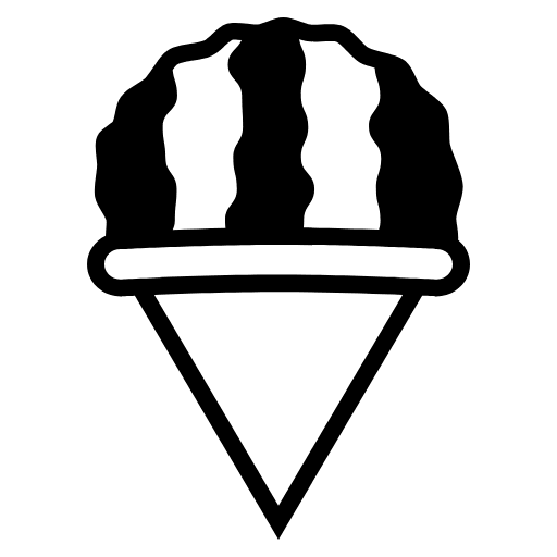 Shaved Ice Emoji from EmojiTwo Black Set