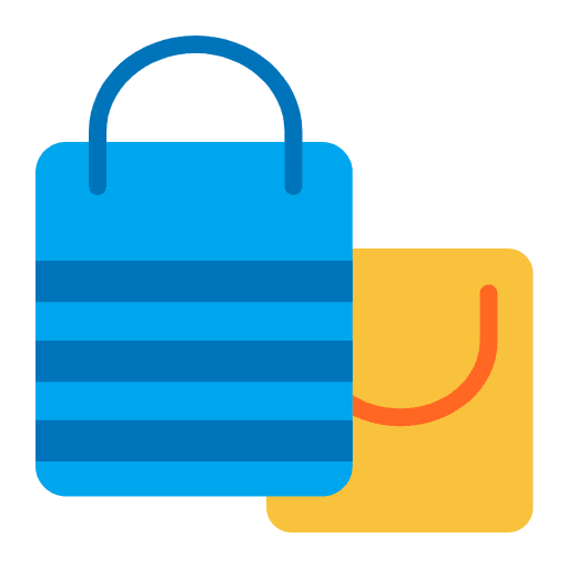 Shopping Bags Flat Emoji from Fluent Emoji Flat Set