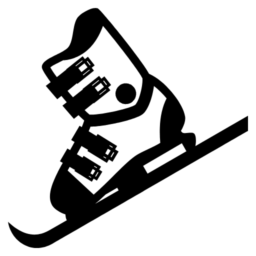 Skis Emoji from EmojiTwo Black Set