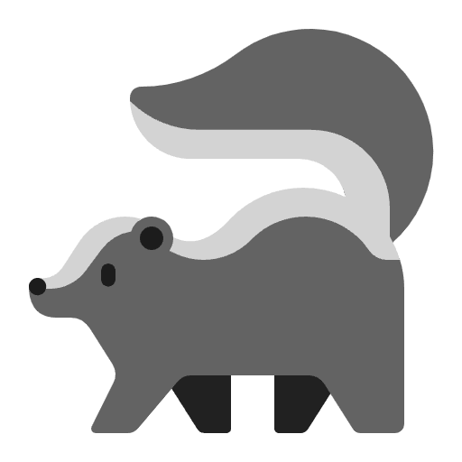 Skunk Flat Emoji from Fluent Emoji Flat Set