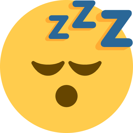Sleeping Face Emoji from Twemoji Emoji Set
