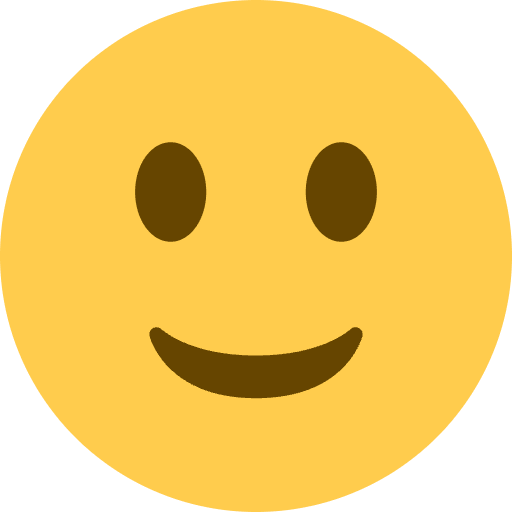 Slightly Smiling Face Element from Twemoji Emoji Set