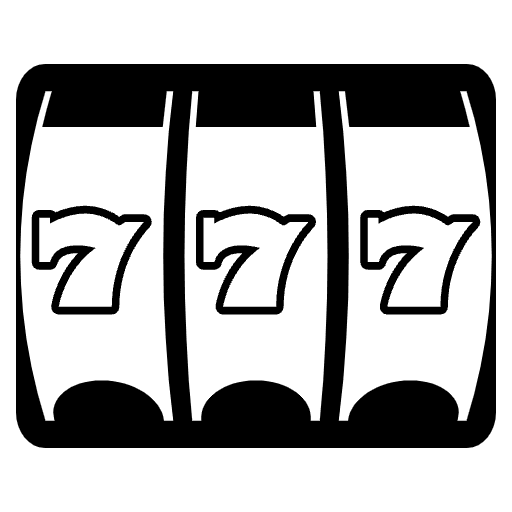 Slot Machine Emoji from EmojiTwo Black Set