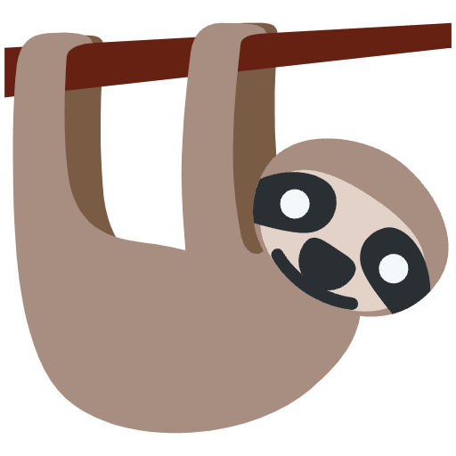 Sloth Emoji from Twemoji Set