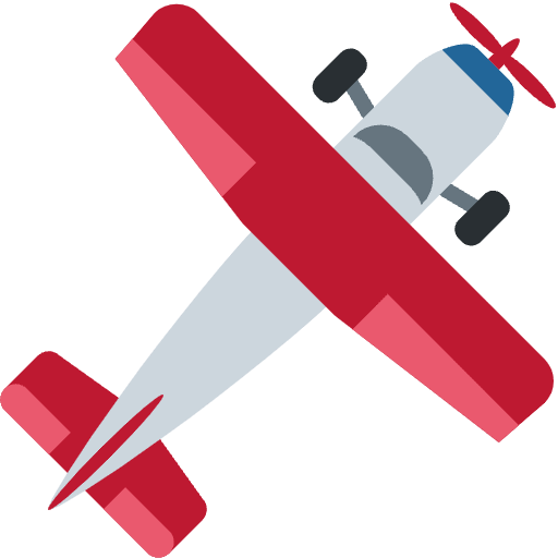 Small Airplane Emoji from Twemoji Set