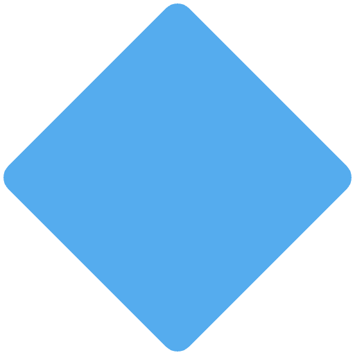 Small Blue Diamond Emoji from Twemoji Set