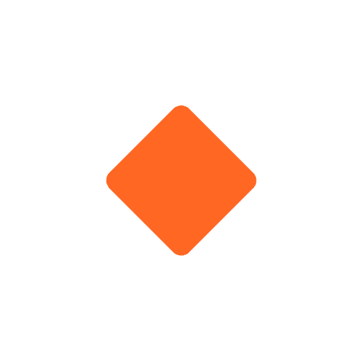Small Orange Diamond Flat Emoji from Fluent Emoji Flat Set