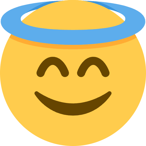 Smiling Face With Halo Element from Twemoji Emoji Set
