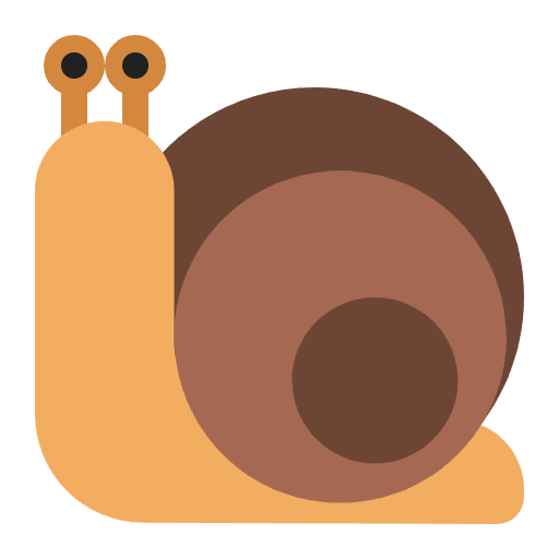 Snail Flat Emoji from Fluent Emoji Flat Set