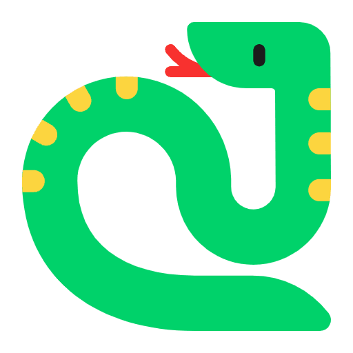Snake Flat Emoji from Fluent Emoji Flat Set