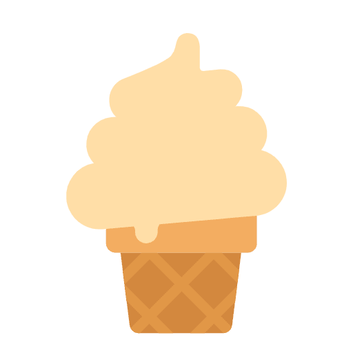 Soft Ice Cream Flat Emoji from Fluent Emoji Flat Set