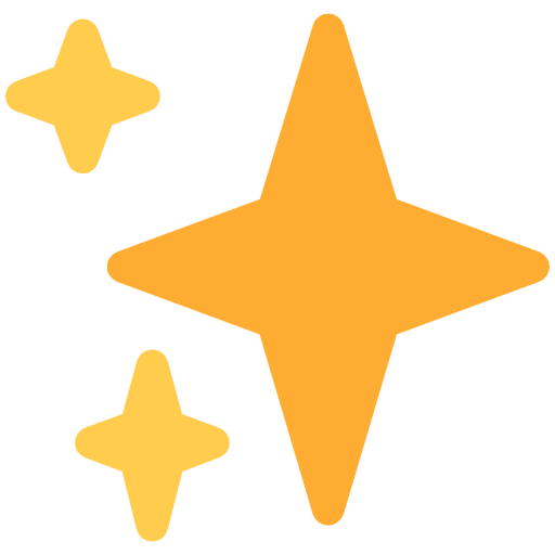 Sparkles Emoji from Twemoji Emoji Set