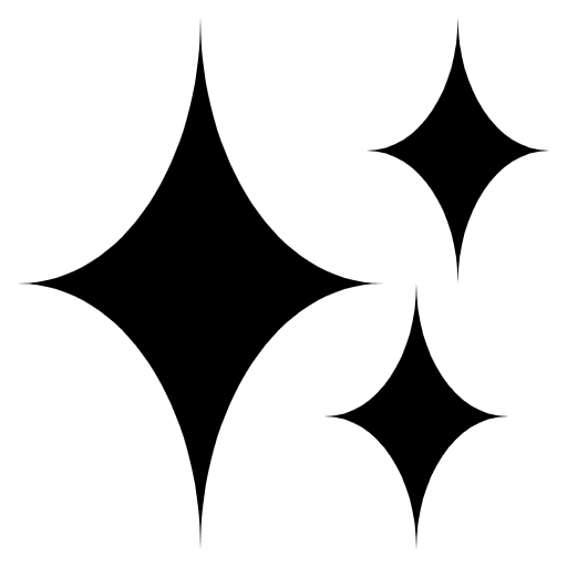 Sparkles Emoji from EmojiTwo Black Set