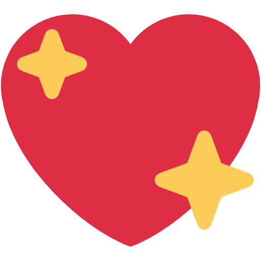 Sparkling Heart Emoji from Twemoji Emoji Set