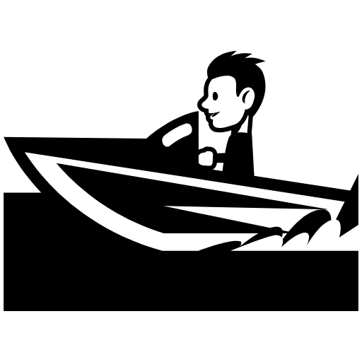 Speedboat Element from EmojiTwo Black Set