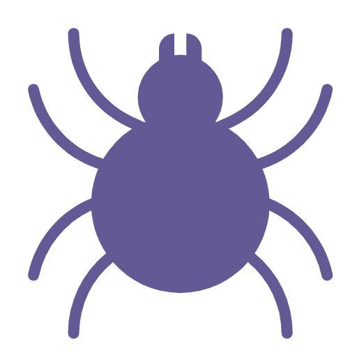 Spider Flat Emoji from Fluent Emoji Flat Set