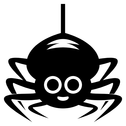 Spider Emoji from EmojiTwo Black Set