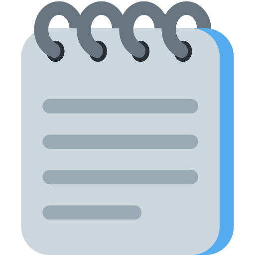 Spiral Notepad Emoji from Twemoji Emoji Set