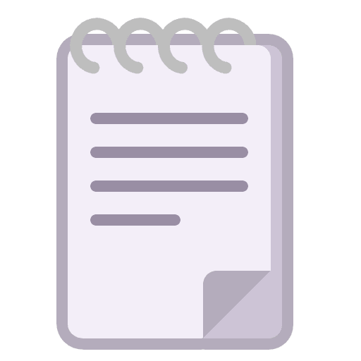 Spiral Notepad Flat Element from Fluent Emoji Flat Set