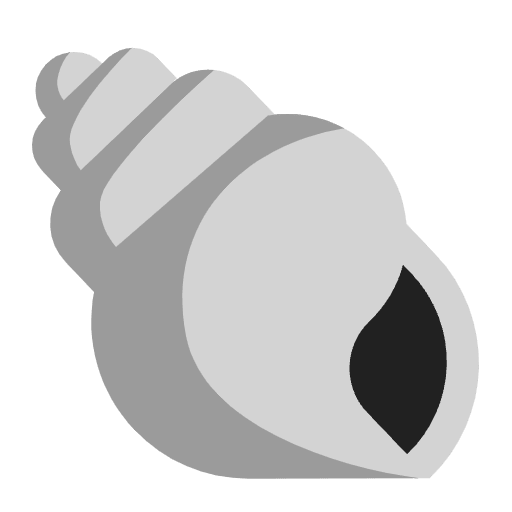 Spiral Shell Flat Emoji from Fluent Emoji Flat Set