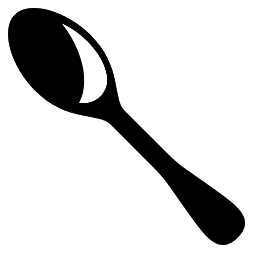 Spoon Emoji from EmojiTwo Black Set