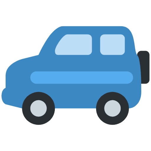Sport Utility Vehicle Emoji from Twemoji Emoji Set