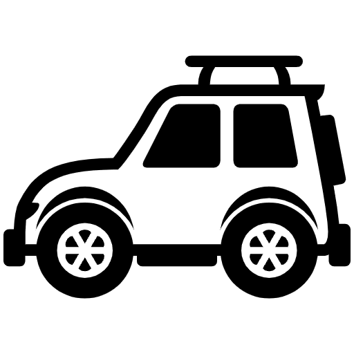 Sport Utility Vehicle Emoji from EmojiTwo Black Set