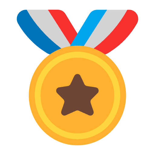 Sports Medal Flat Emoji from Fluent Emoji Flat Set