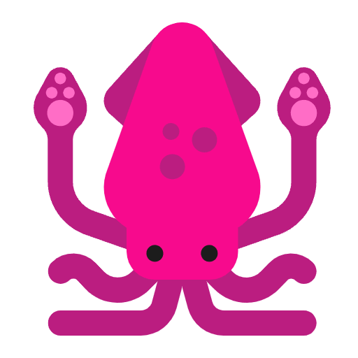 Squid Flat Element from Fluent Emoji Flat Set