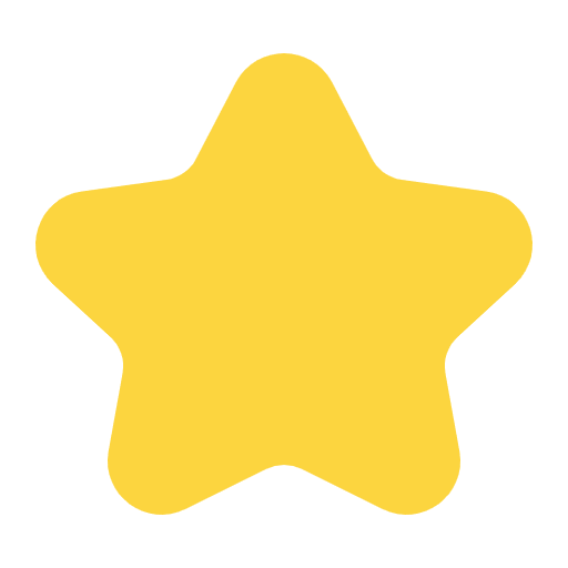 Star Flat Emoji from Fluent Emoji Flat Set