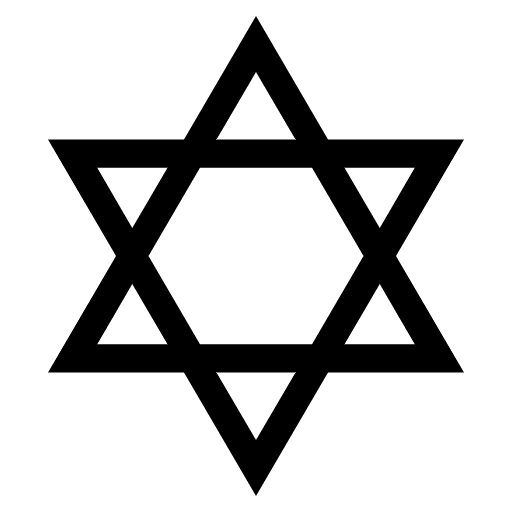 Star Of David Emoji from EmojiTwo Black Set