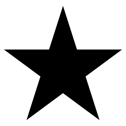 Star Emoji from EmojiTwo Black Set