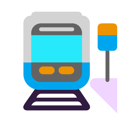 Station Flat Element from Fluent Emoji Flat Set