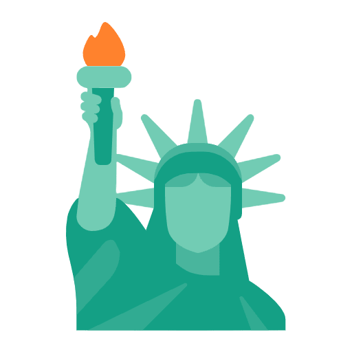 Statue Of Liberty Flat Emoji from Fluent Emoji Flat Set