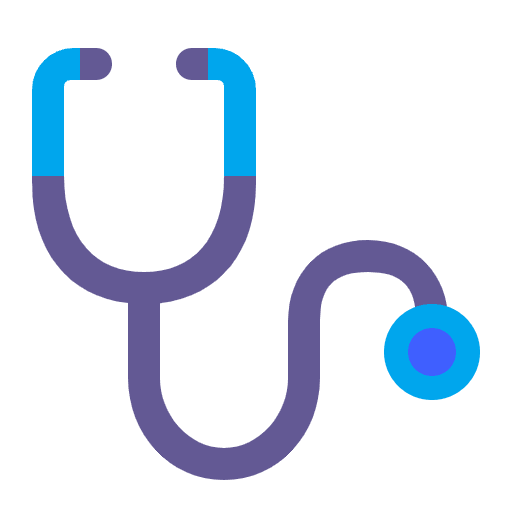 Stethoscope Flat Emoji from Fluent Emoji Flat Set