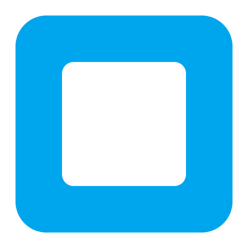 Stop Button Flat Emoji from Fluent Emoji Flat Set